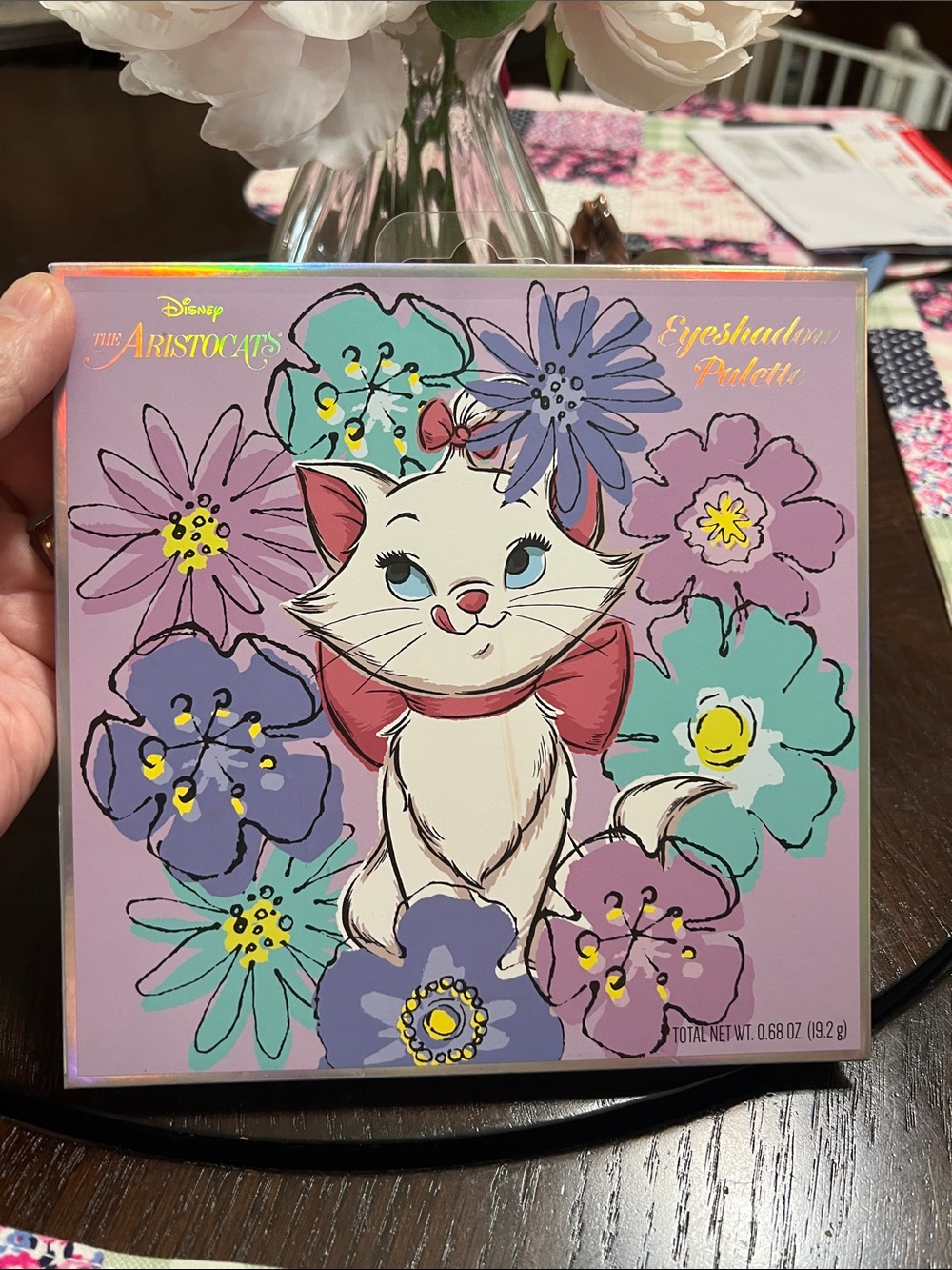 New Disney The Aristocats Marie Eyeshadow Palette - Pink Floral